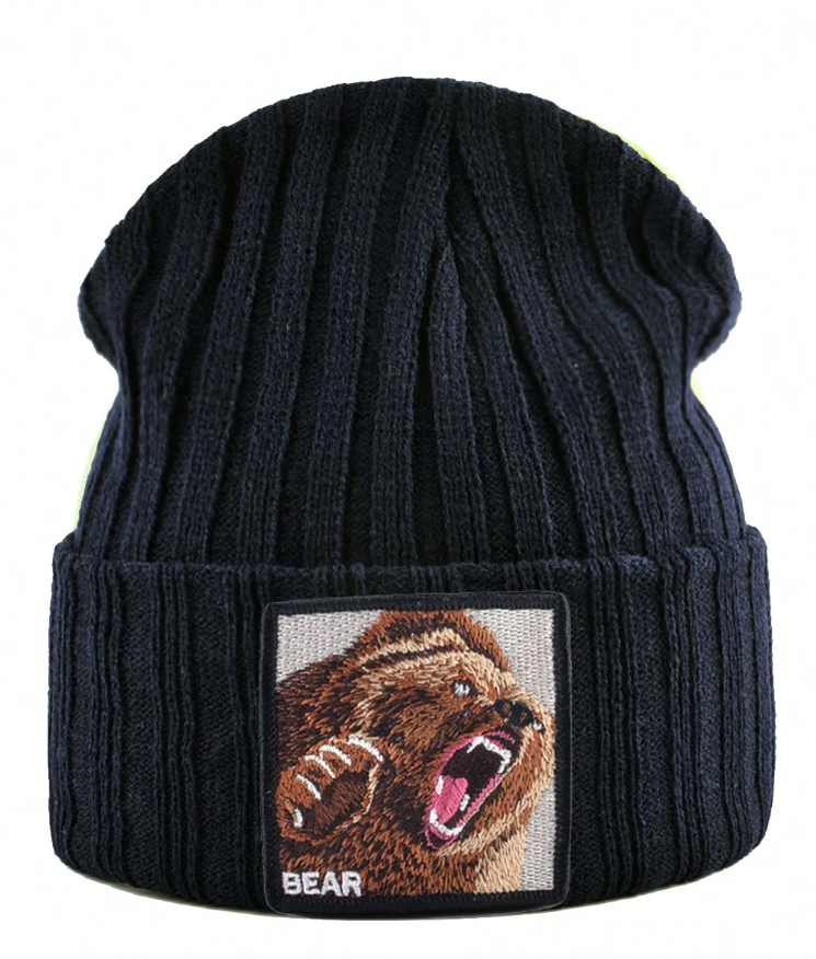 Mavi WildWear - Unisex Knitted Beanie: Tiger Edition