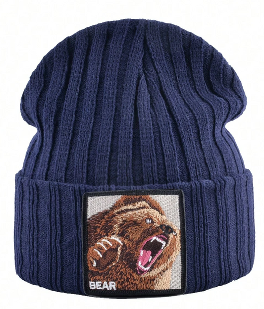 Mavi WildWear - Unisex Knitted Beanie: Tiger Edition