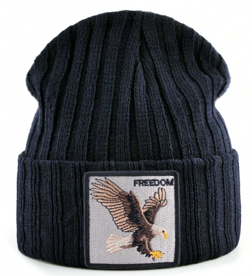 Mavi WildWear - Unisex Knitted Beanie: Eagle Edition