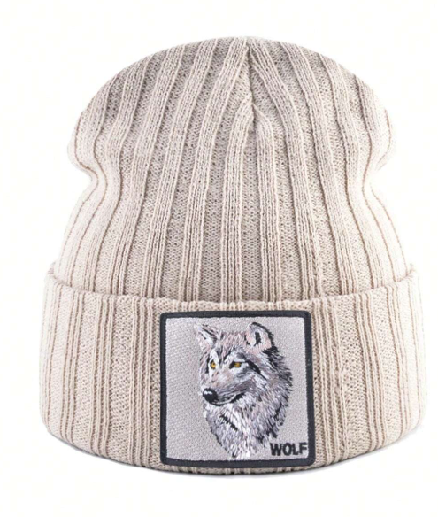 Mavi WildWear - Unisex Knitted Beanie: Wolf Edition