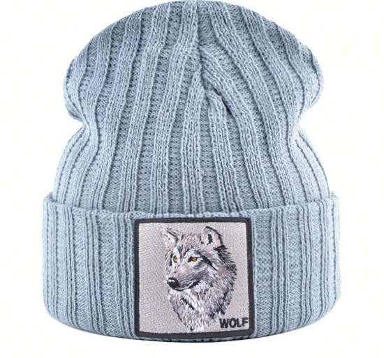 Mavi WildWear - Unisex Knitted Beanie: Wolf Edition